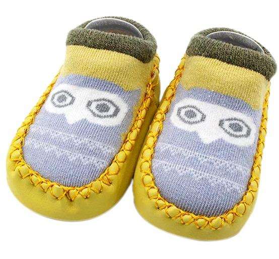 Owl Yellow Shoe Socks - Wakingland